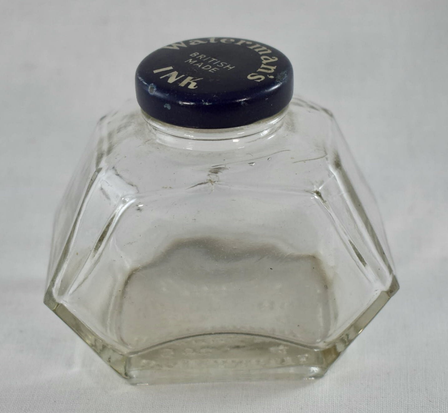 VINTAGE WATERMANS EMPTY INK BOTTLE