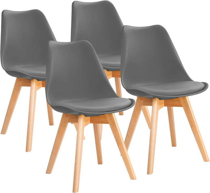 S Set Of 4 Mid-century Modern Dinning Chairs, Living Room Bedroom Ou