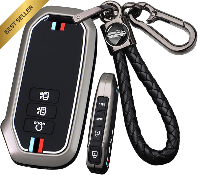 7 Buttons Alloy Car Key Fob Cover Fit for Kia 2022 Sportage 2023 Niro Hybrid 202