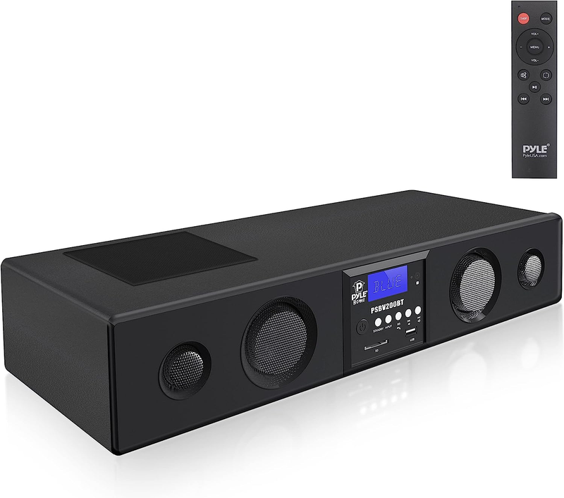 Pyle 3D Surround Bluetooth Soundbar - Sound System Bass Speakers Compatible to T