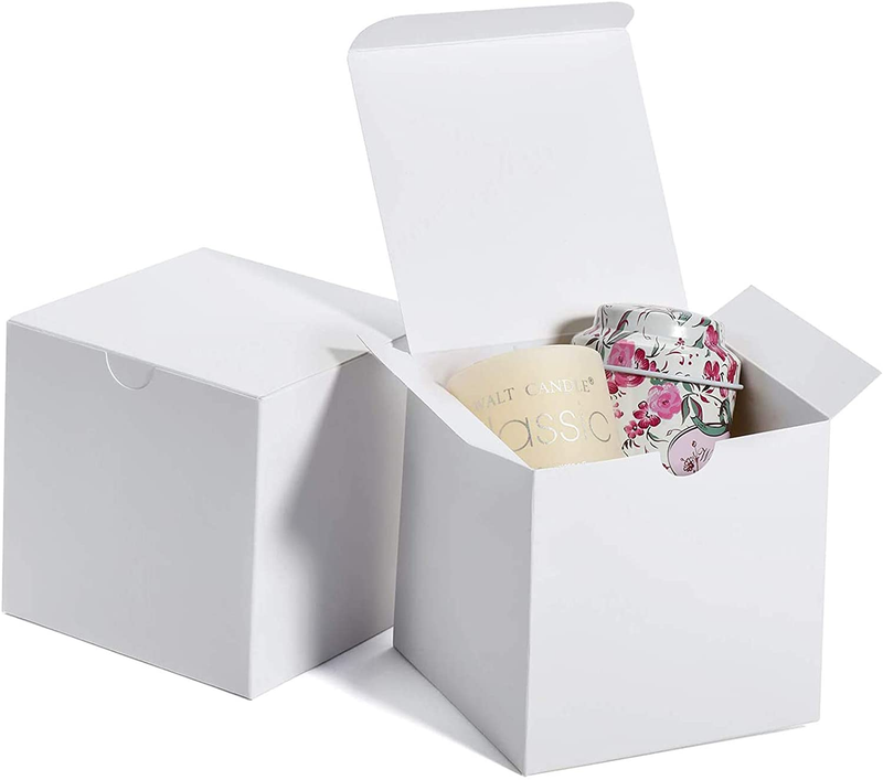 Es 50 Pcs Small Gift Boxes Bulk With Lids, Kraft Pap