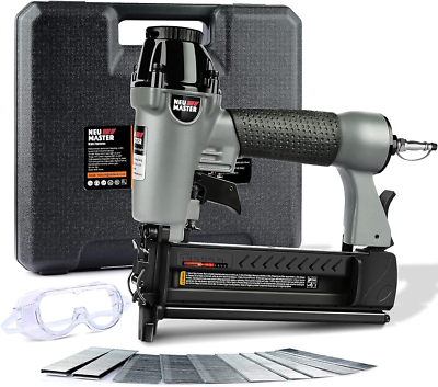 Pneumatic Brad Nailer 2 in 1 Nail Gun Staple Gun Fires 18 Gauge 50Mm Brad Nail