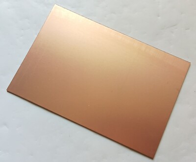 Single Sided Copper Sheet Plate Guillotine Cut Bakelite Copper Clad PCB 10x15cm