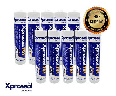 CLEAR- Xproseal 701 RTV Silicone Sealant 10.1 oz. Cartridge (Pack of 10)
