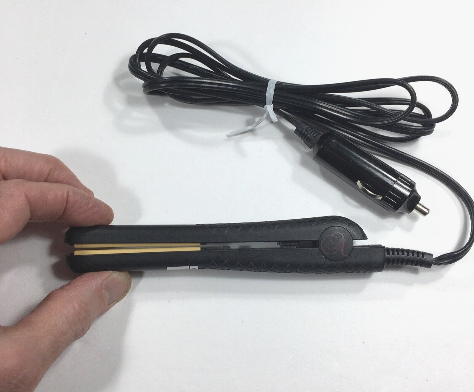 Le Angelique Flat Iron 1/2" Mini Thin Travel Size Car 12v Hair Straightener 450F