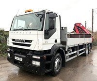 2014 IVECO STRALIS 310 HMF3000 CRANE DROPSIDE 26T 133,000 MILE !U-LEZ COMPLIANT!