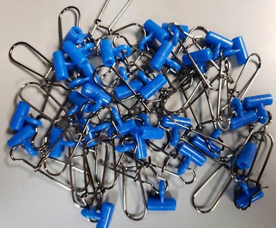 Eagle Claw LQSS6 SS FISHFINDERS W/DUOLCK SNAP SINKER SLIDES LARGE BLUE 24 PK BR5