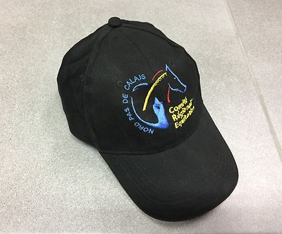 CASQUETTE BLEUE CHEVAL CHEVAUX COMITE REGIONAL EQUITATION NORD PAS DE CALAIS