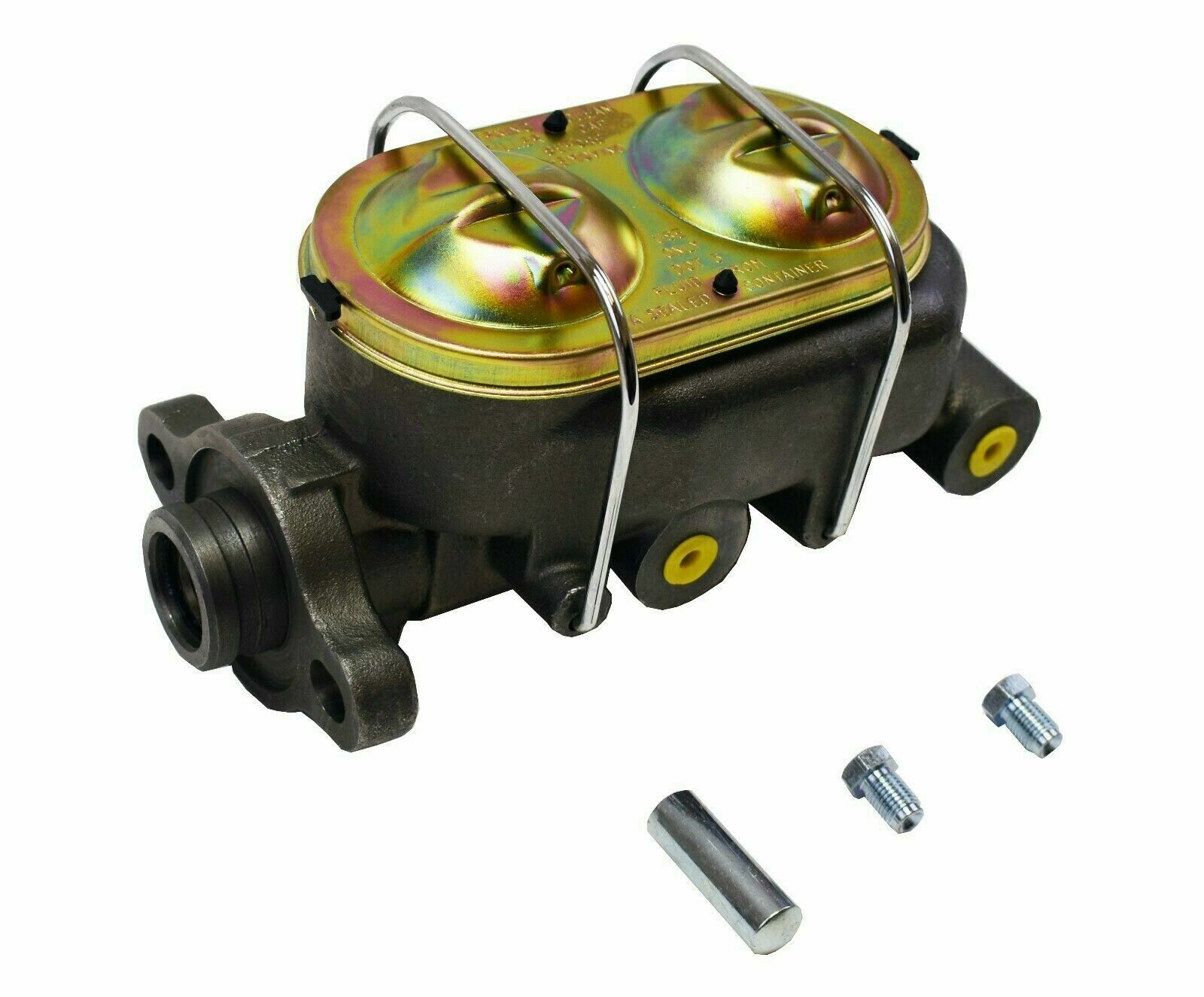4 Port Bail Top Cast Iron Master Cylinder w/ 1" Bore GM Street Rod