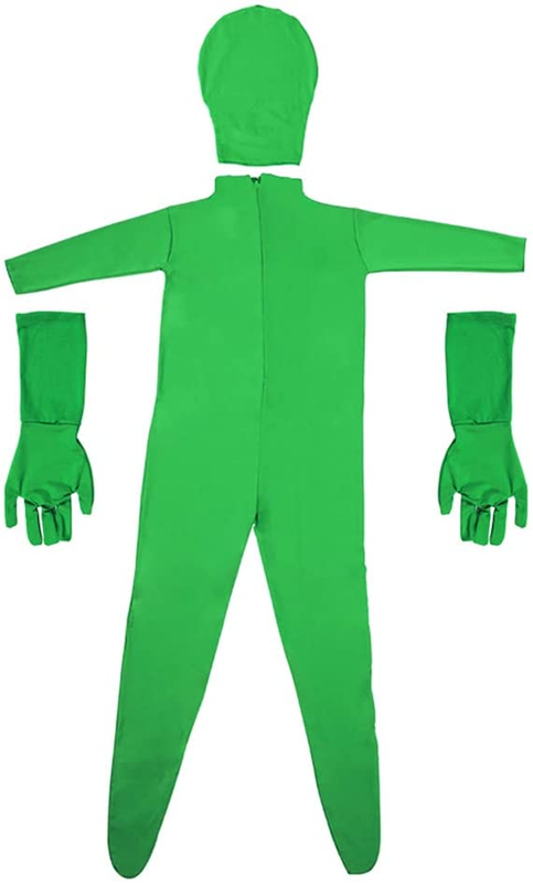 Green Screen Bodysuit Chromakey Body Suit With Gloves Photography Photo Film