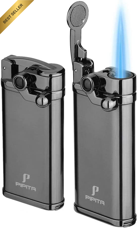 2Pcs Torch Lighter Windproof Pocket Lighter Jet Single Flame Lighters, Adjustabl