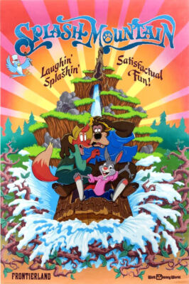 Walt Disney World Splash Mountain Poster 12''x18'' Plus free bonus 