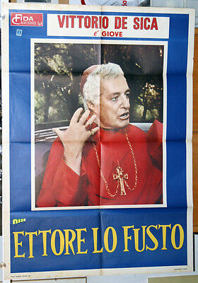 manifesto 2F film ETTORE LO FUSTO Vittorio De Sica Enzo G. Castellari 1972