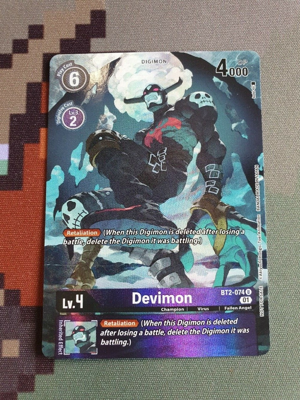 Devimon BT2-074 U ALT ART - Digimon TCG - One Year