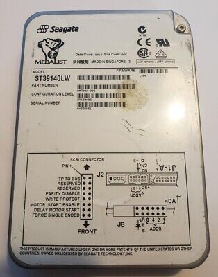 Seagate/Medalist/SCSI Hard Drive/ ST39140LW/9M7002-003/URKBMA05/9GB/68-Pin/Used