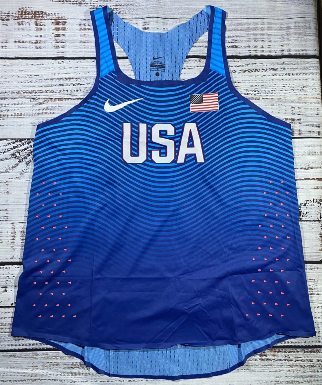 【激レア】 Nike pro elite singlet ・USA NIKE Pro Elite 2023 Singlet XS Women Red White Team Distance