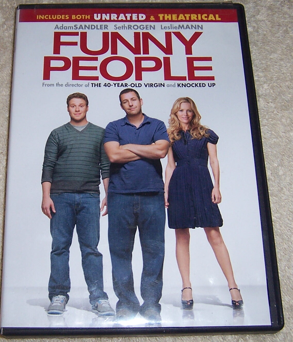 Funny People DVD Adam Sandler Seth Rogen Leslie Mann