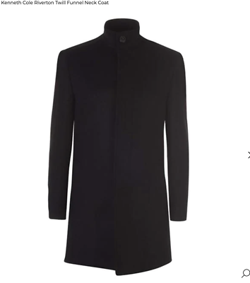 Kenneth cole funnel neck coat discount