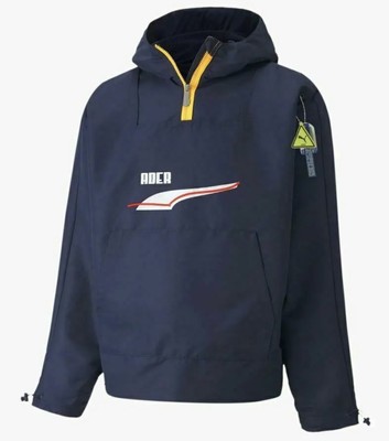 Puma X Ader Men Size Medium Error Windbreaker Peacoat Jacket 595535-06