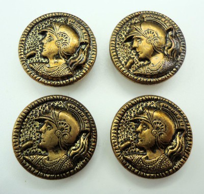 3 colors 18mm 18 Vintage buttons gold color metal flower design on plastic