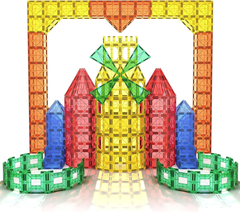 Compatible Magnetic Tiles Building Blocks, Toddler Kids Toys for 3+ Year Old Boy