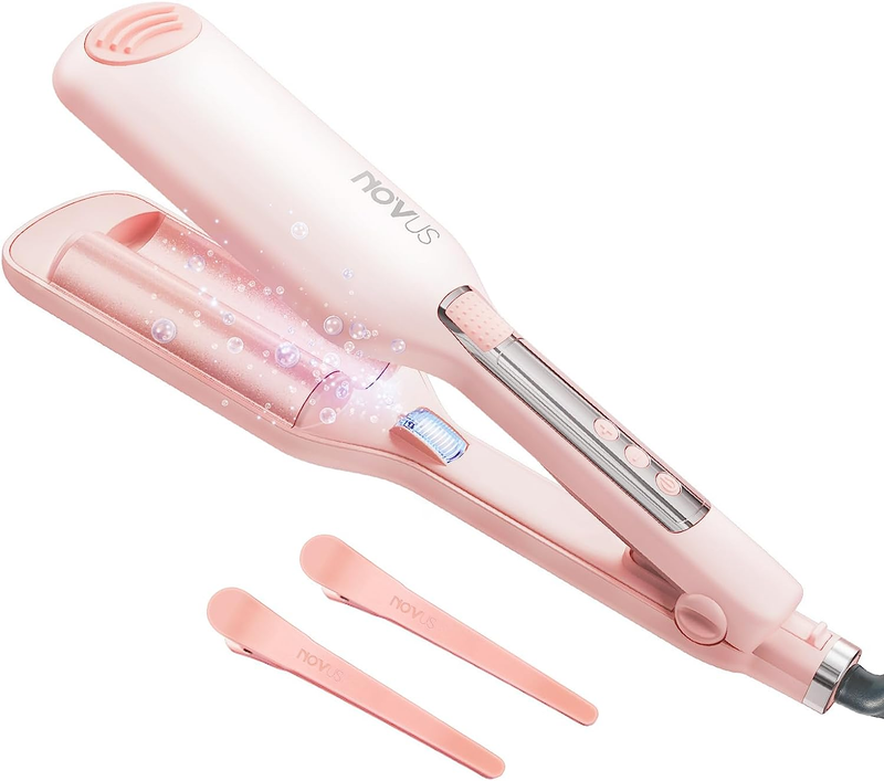 Double Barrel Curling Iron, Rapid Heating Curling Wand, Negative Ion Hair Crimpe