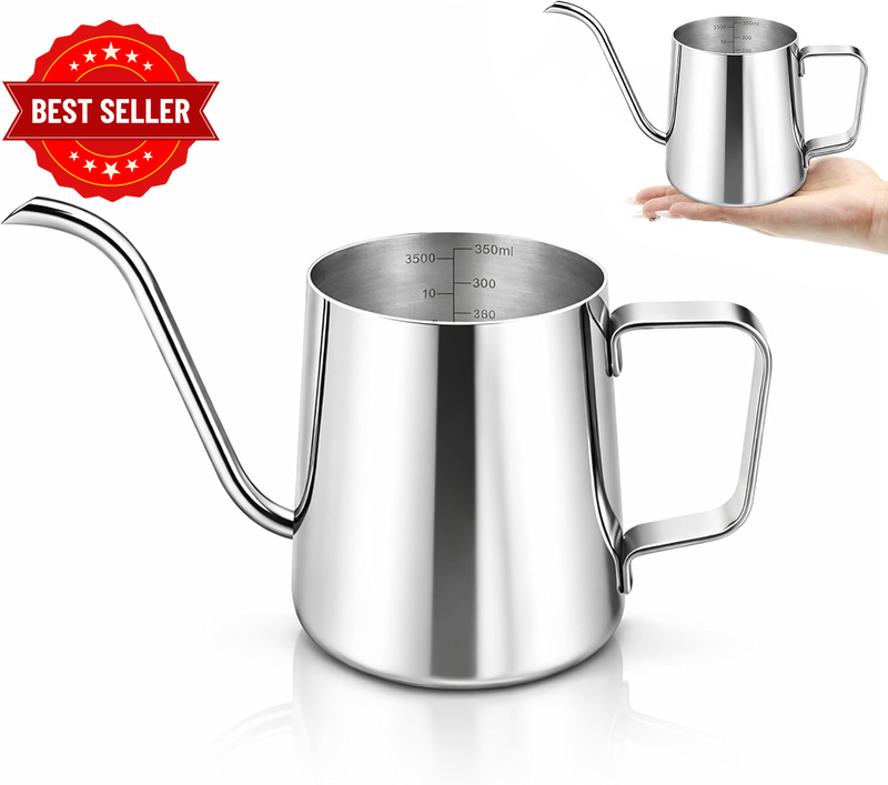 Small Watering Can for Indoor Plants, 12 Oz Metal Mini Watering Can