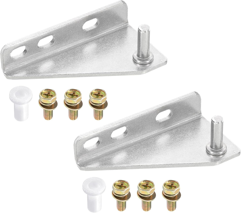 Freezer Door Hinge for Refrigerator Stainless Steel Left Shaft 0.28In Pack 2
