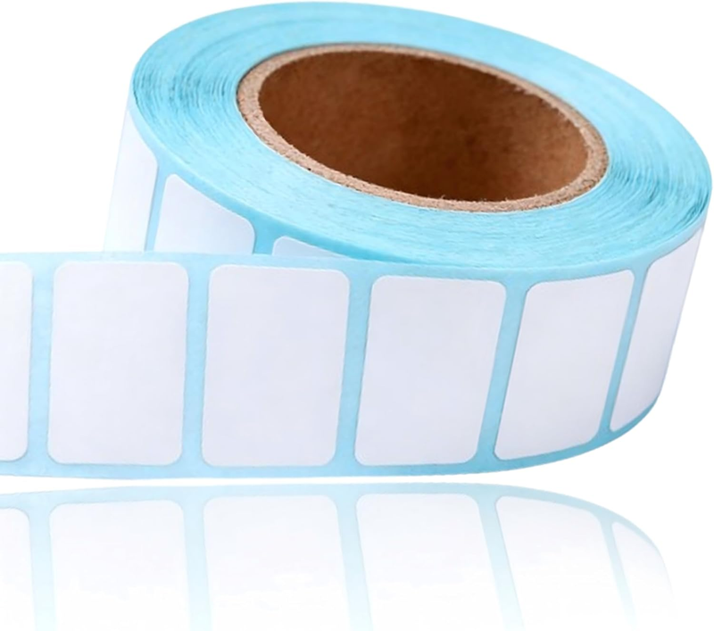 White Rectangle Sticker Labels 30 X 20 Mm – 1800 Pcs per Roll, Self-Adhesive, Wr
