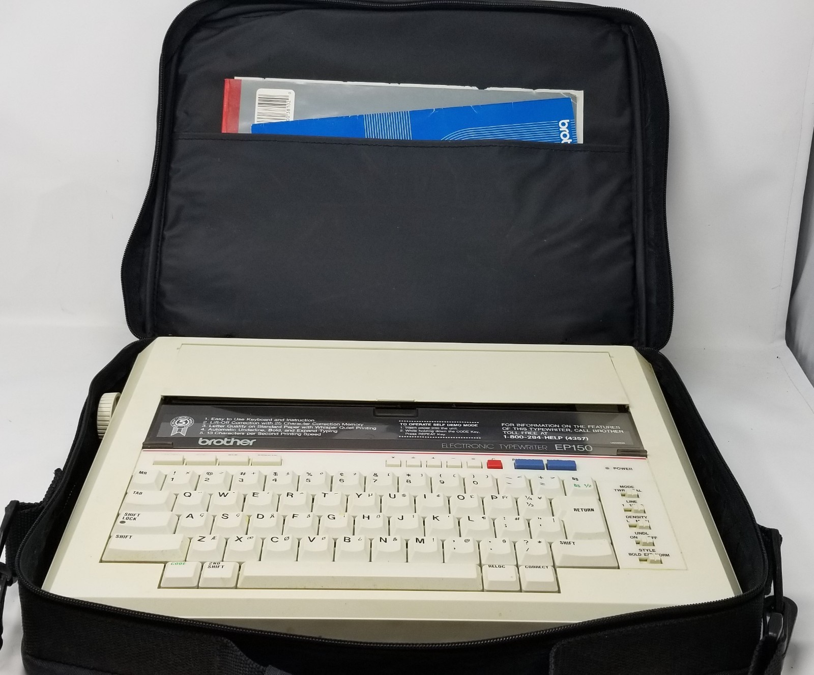Brother Portable Typewriter Word Processor EP-150 Vintage Rare - Ships FREE