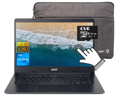 14'' FHD Touchscreen Chromebook Laptop, Dual-Core Intel Celeron N4020, 4GB LPD...