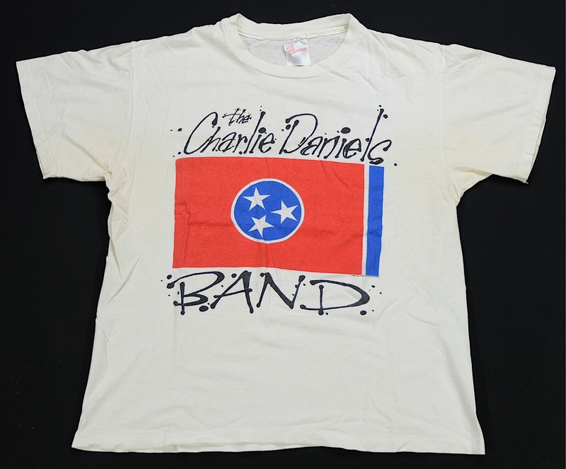 Rare Vintage The Charlie Daniels Band 1994 Tour Flag T Shirt 90s 