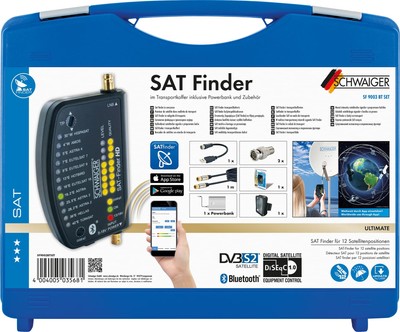 Schwaiger Sat-Finder HD Set im Transportkoffer NEW