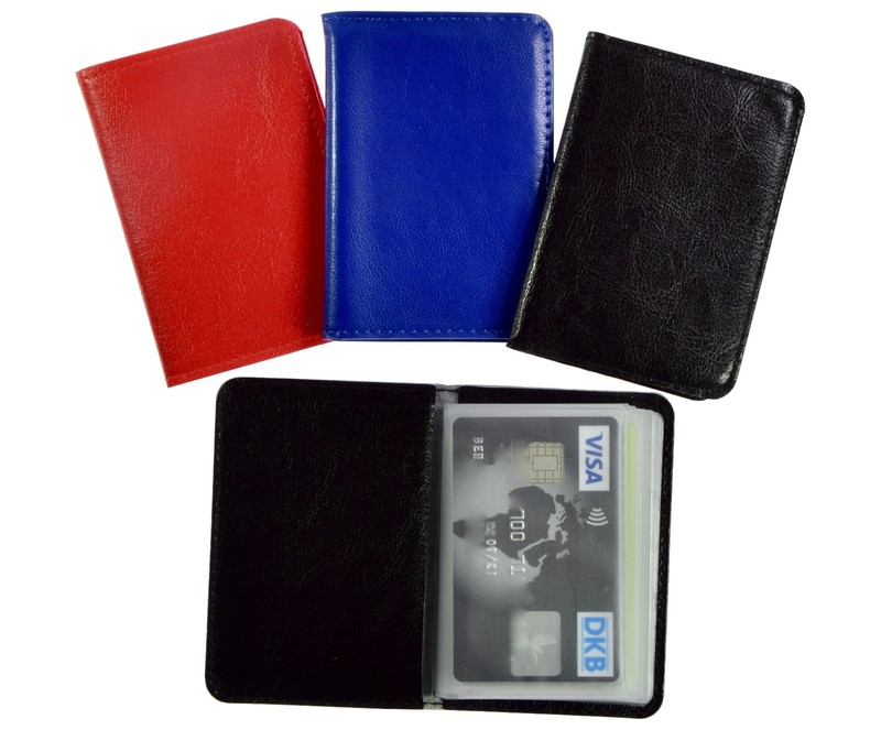 Scheckkartenetui 12 Karten Ec KartenhÃ¼Lle Mappe SchutzhÃ¼Lle Visitenkartenetui 1a