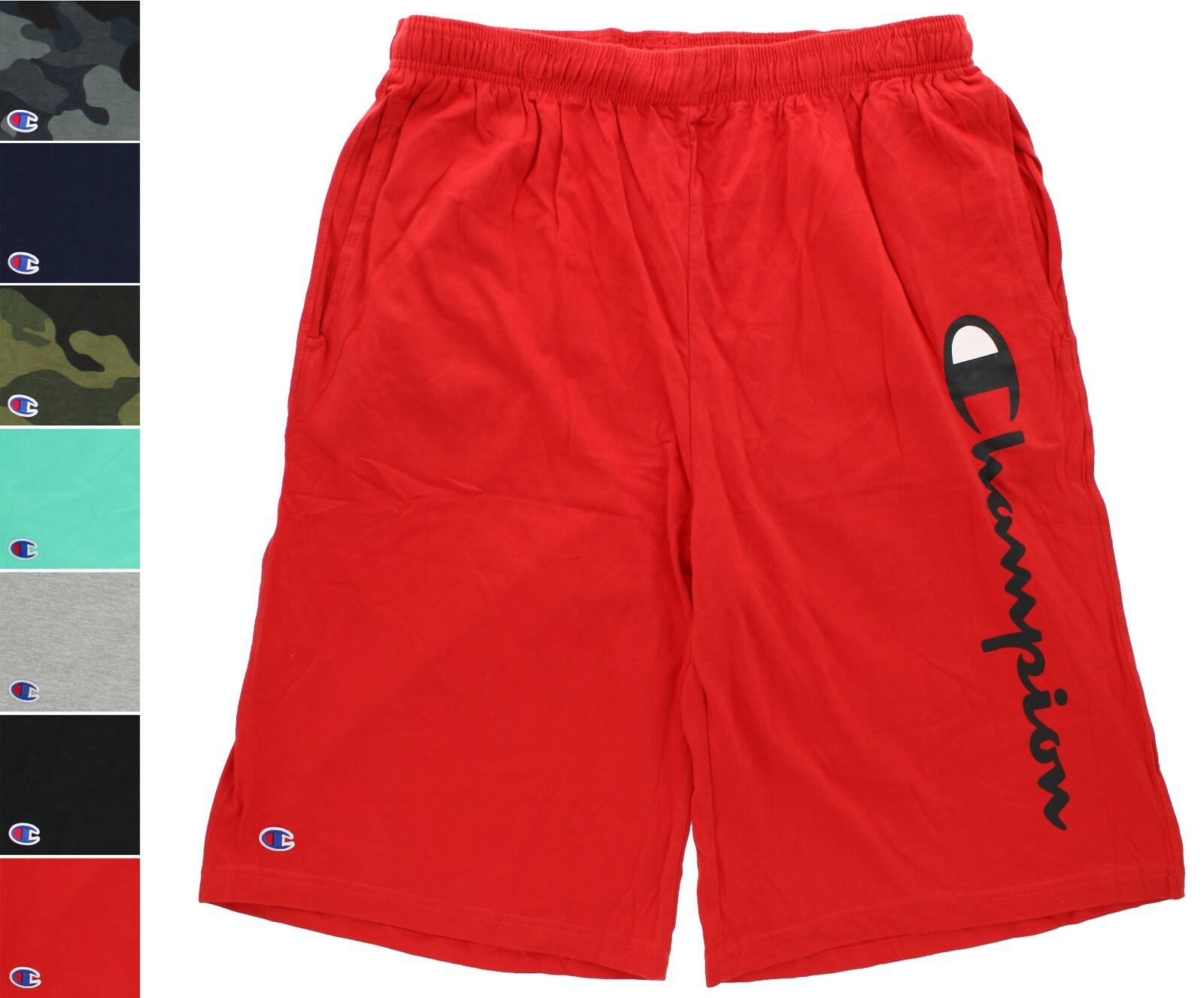 Champion Men's Sport Shorts Big & Tall Script Logo 100 Champion Men's Sport Shorts Big & Tall Script Logo 100