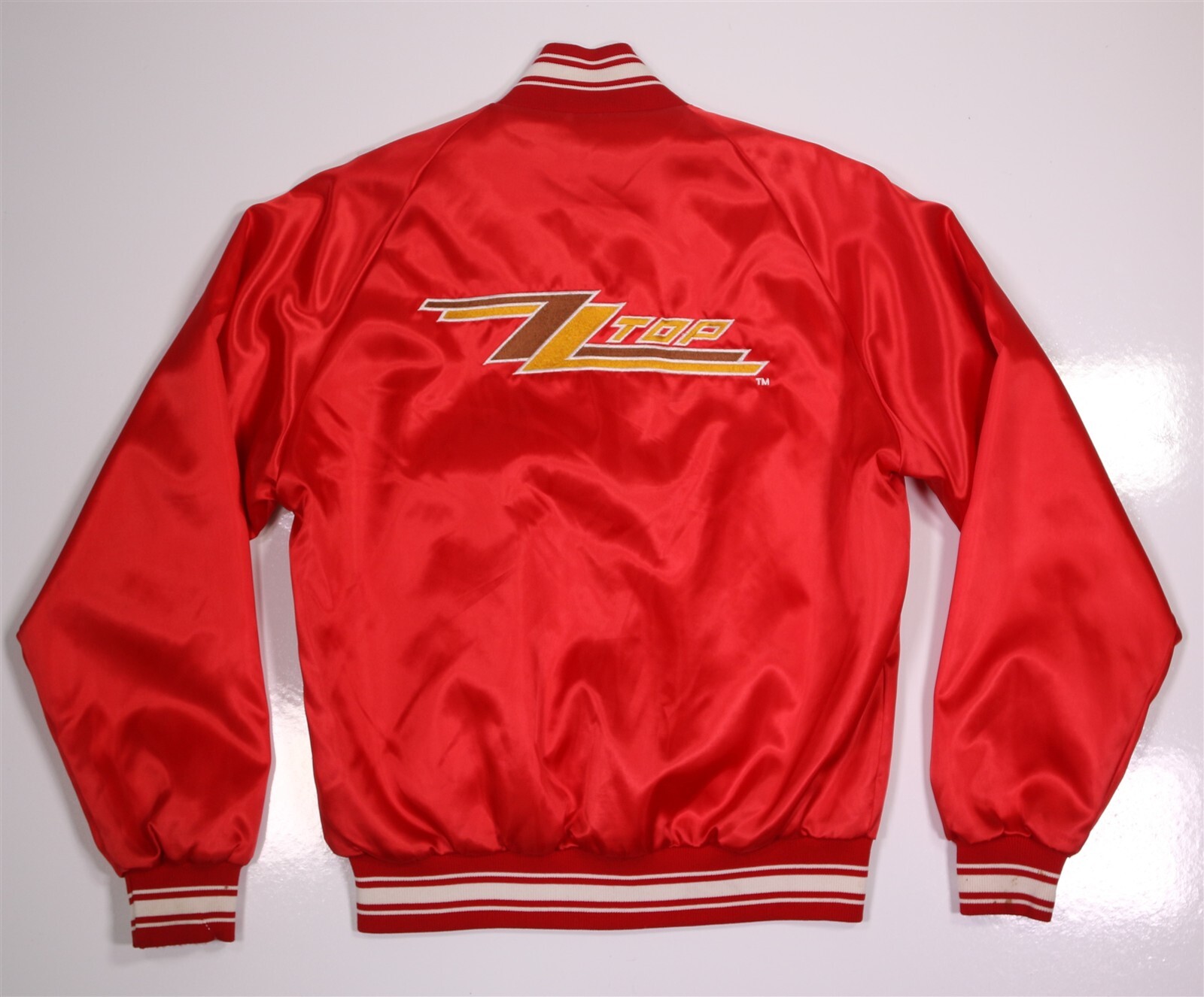 ZZ Top Eliminator Tour 1980's Vintage Roadie Satin Jacket ZZ Top Eliminator Tour 1980's Vintage Roadie Satin Jacket