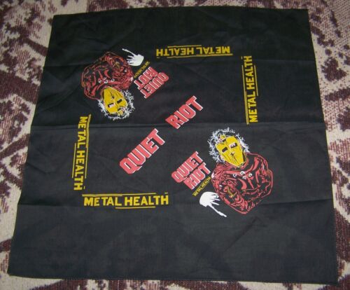 NEW Vintage QUIET RIOT METAL HEALTH Bandanna Headband Tapestry Flag Banner Scarf