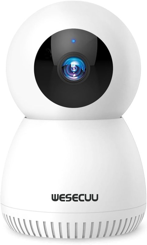 Indoor Camera, 360° Pet Camera Dog Camera with Phone App, 2.4G Wifi Smart Video