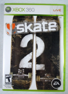 2009 EA Skate 2 Xbox 360 - Includes disc, manual and box!