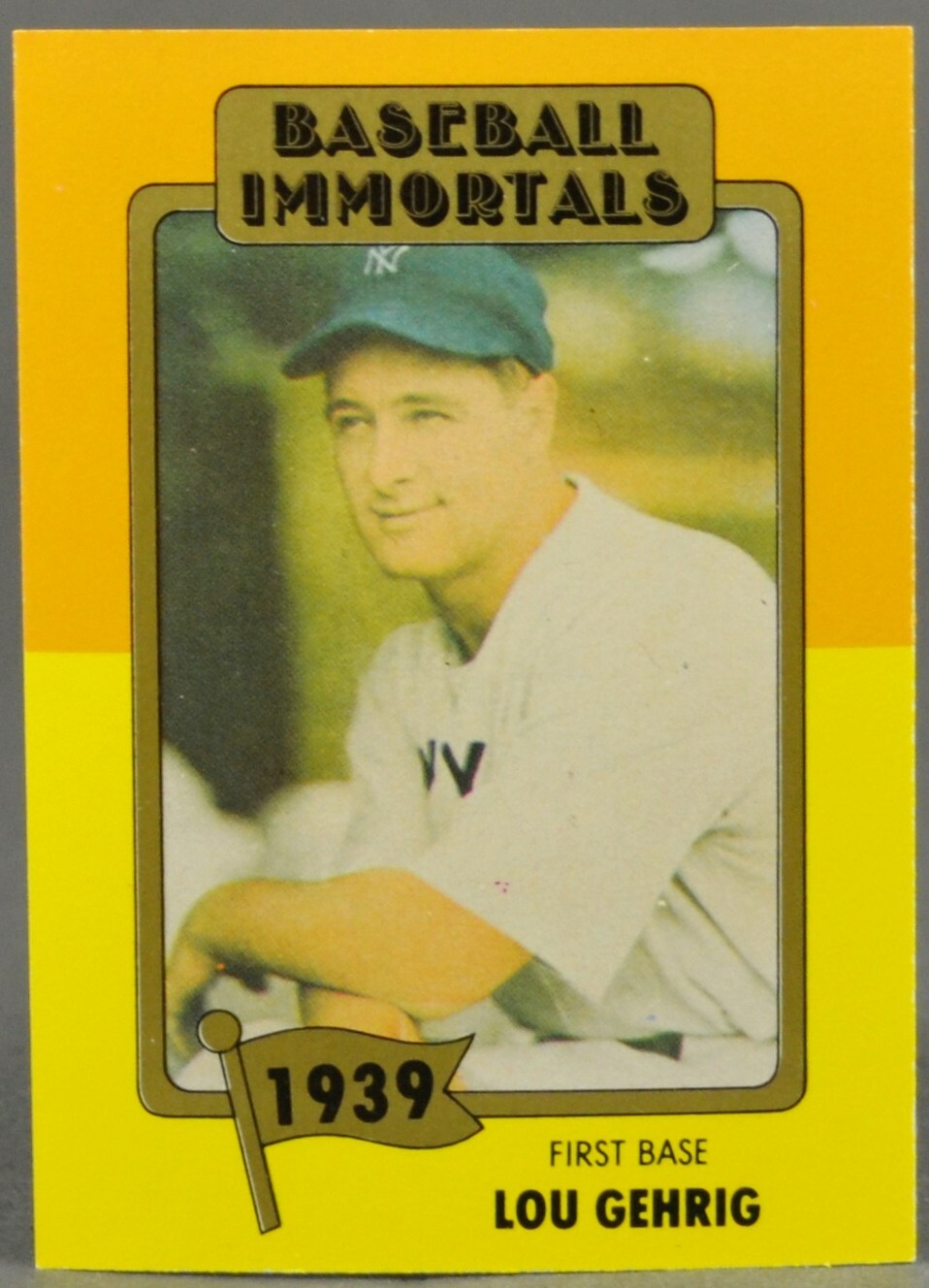 1980-87 SSPC Baseball Immortals Lou Gehrig 1939 HOF 1st