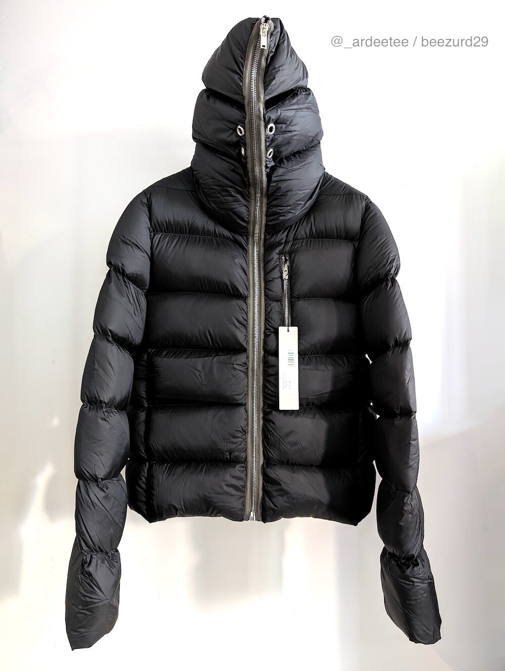 NEW* RICK OWENS GIMP PUFFER DOWN JACKET FULL ZIP FW22 STROBE NEW* RICK OWENS GIMP PUFFER DOWN JACKET FULL ZIP FW22 STROBE