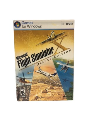 Microsoft Flight Simulator X Deluxe Edition  PC DVD Windows NEW SEALED