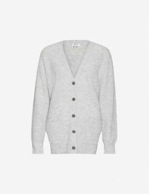 NWT ACNE STUDIOS Button-through stretch-knit cardigan Sz Large 100%authentic
