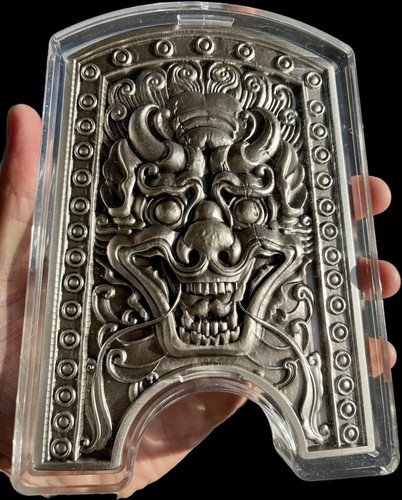 South Korea 1 kilo .999 Silver Doggaebi Chiwoo Shield