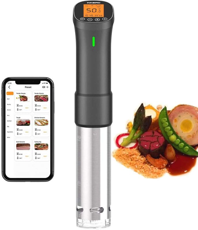 Culinary Sous Vide ISV-200W Wi-Fi Precision Cooker 1000W Immersion Circulator with Stainless Steel Components