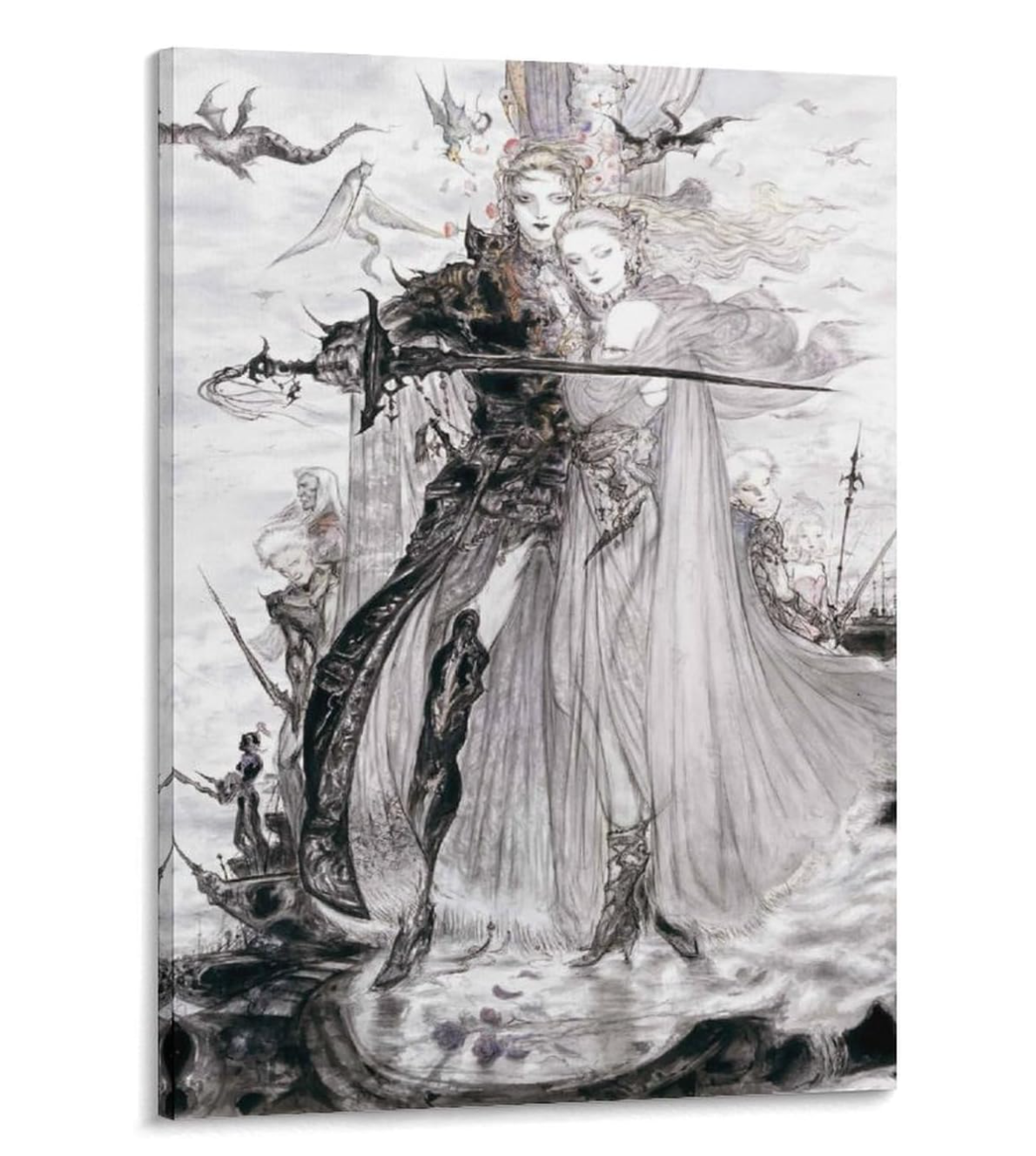 アクセサリー・ヘアアクセサリー Limited FFVII Art Scarf Yoshitaka Amano アクセサリー・ヘアアクセサリー Limited FFVII Art Scarf