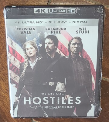 Hostiles (4K UHD/Blu-ray, 2019, Widescreen) Christian Bale/Rosamund Pike!