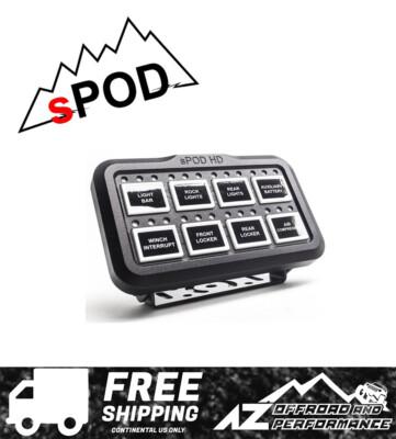 sPOD HD Switch Panel for 8 Circuit Systems sPOD 