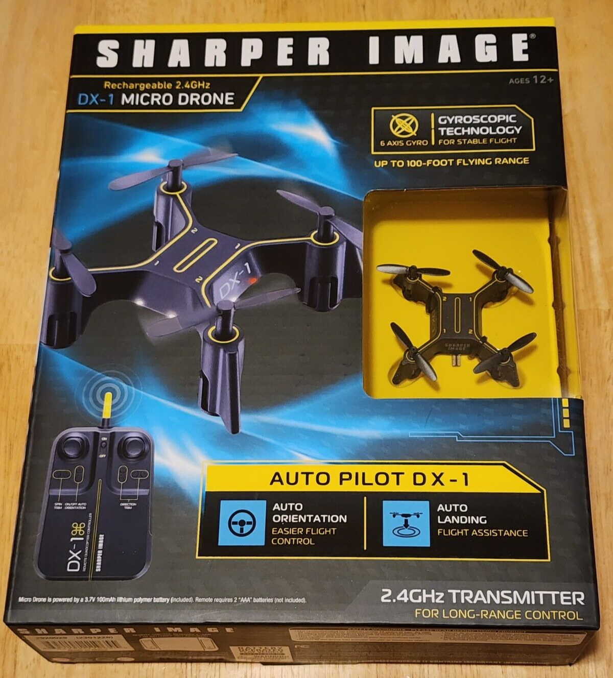 Sharper Image Auto Pilot DX-1 Micro Drone Rechargeable 2.4GHz *New*