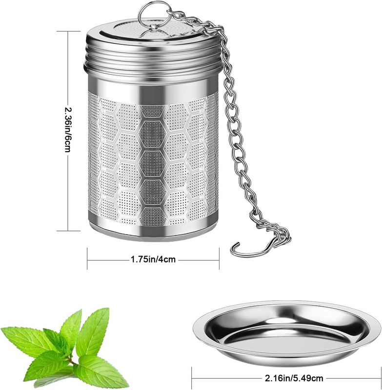 Tea Infuser Strainers for Loose Tea, 304 Stainless Steel Tea Diffusers Filter wi